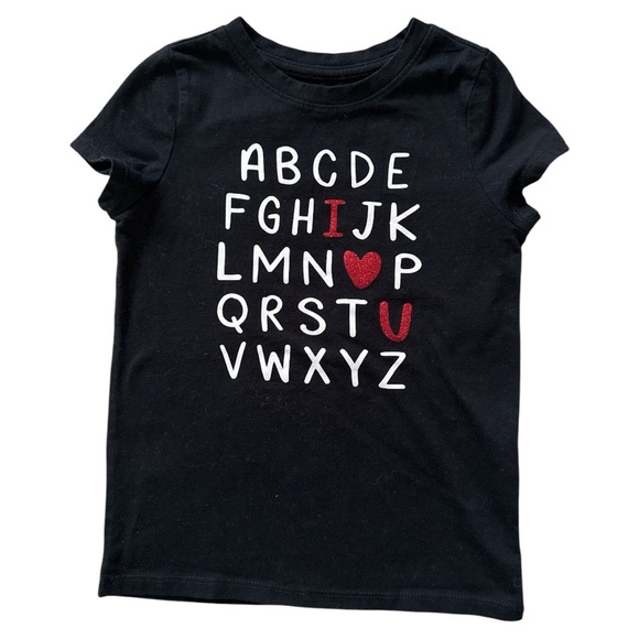 Custom made Alphabet I Love You little girls size 4/5 - Picture 1 of 2